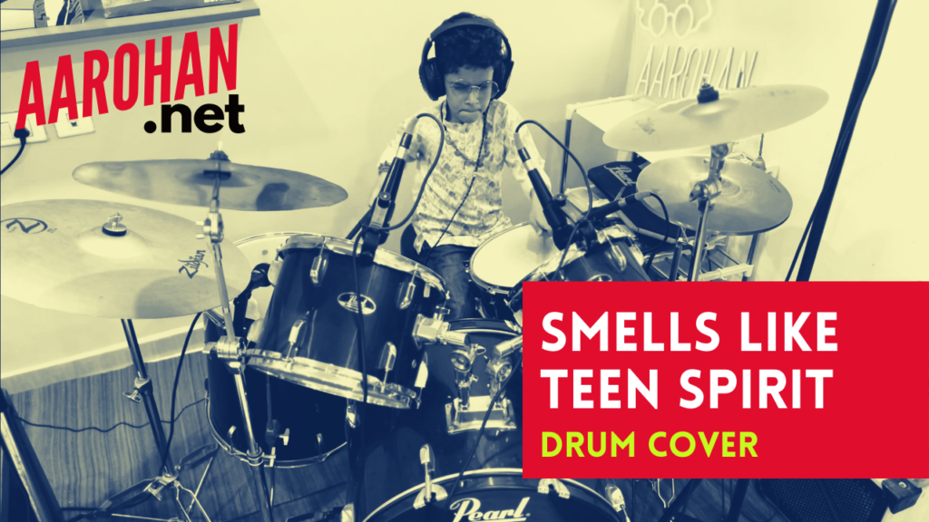 Smells-like-teen-spirit-Nirvana-Young-drummers-on-Youtube-Drum-Cover-Aarohan-7-year-old-drummer